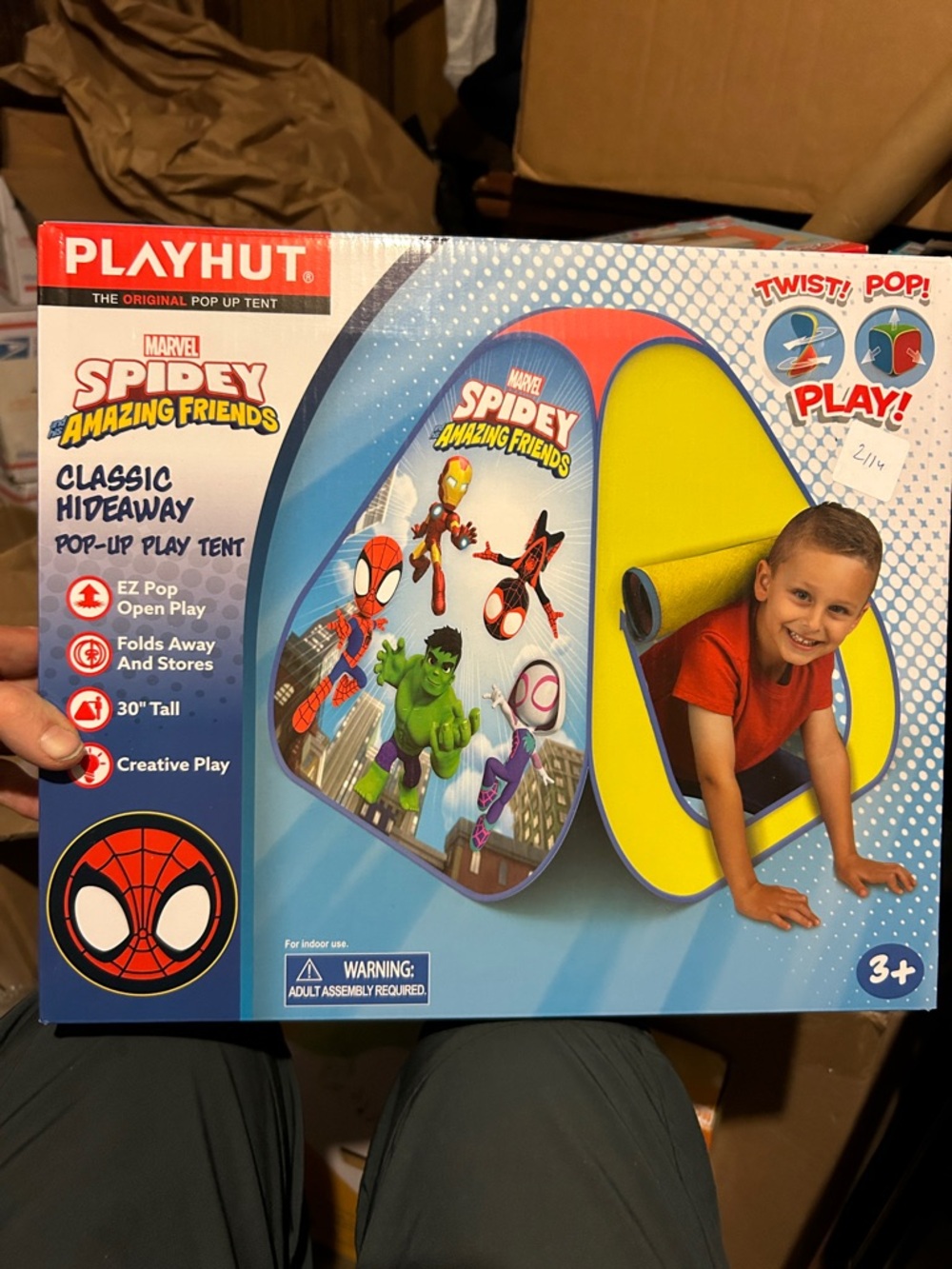 Marvel Spidey Amazing Friends Red, Blue & Yellow Pop-Up Play Hideaway